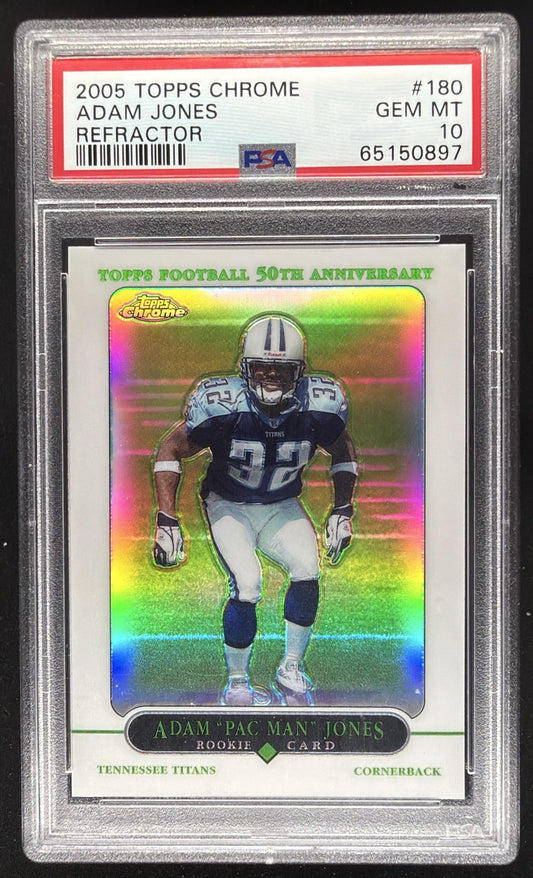 2005 Topps Chrome Adam Jones #180 Refractor RC PSA 10