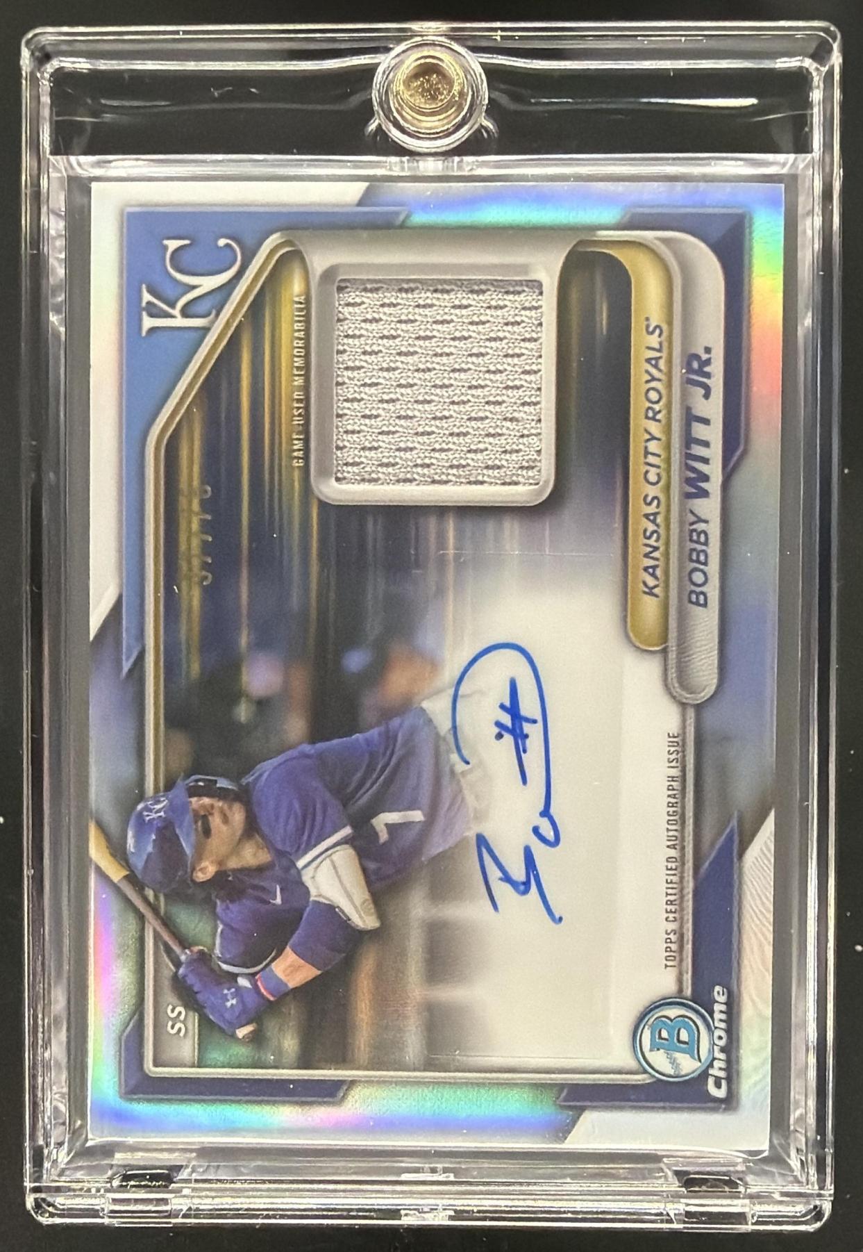 2024 Bowman Chrome Bobby Witt Jr. #BCAR-BW Auto Relics 37/75