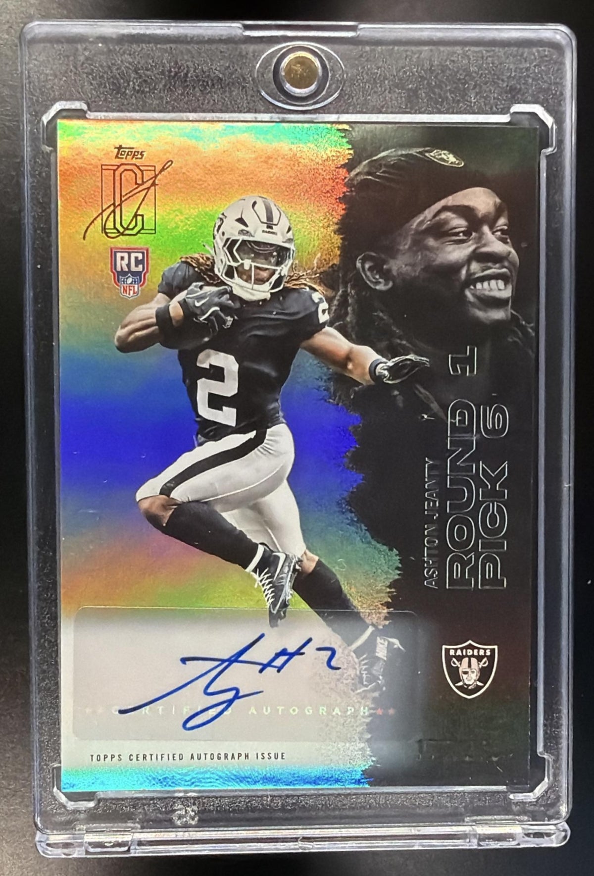 2025 Topps Signature Class Ashton Jeanty #102 Rookie Auto RC /275