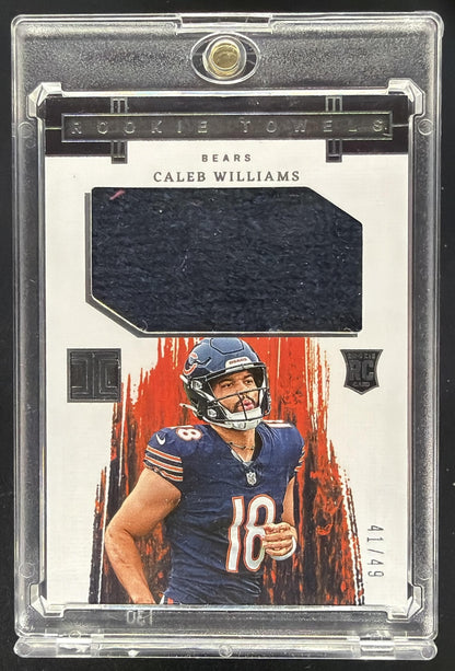 2024 Panini Impeccable Caleb Williams #RT-CWS Rookie Towels 41/49 MEM RC