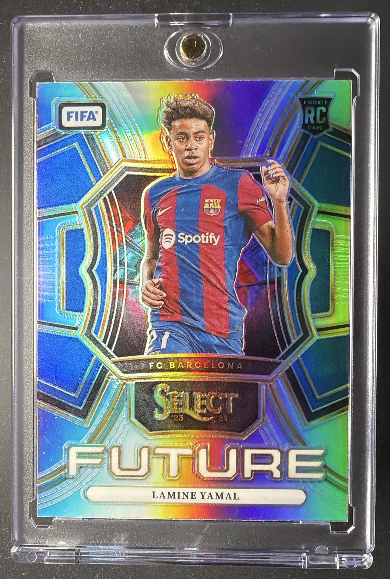 2023-24 Panini Select FIFA Lamine Yamal #22 Future Silver Prizm
