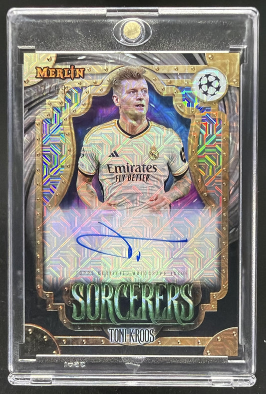 2023 Topps Chrome Merlin UEFA Club Competitions Toni Kroos #SA-LM Sorcerers Auto