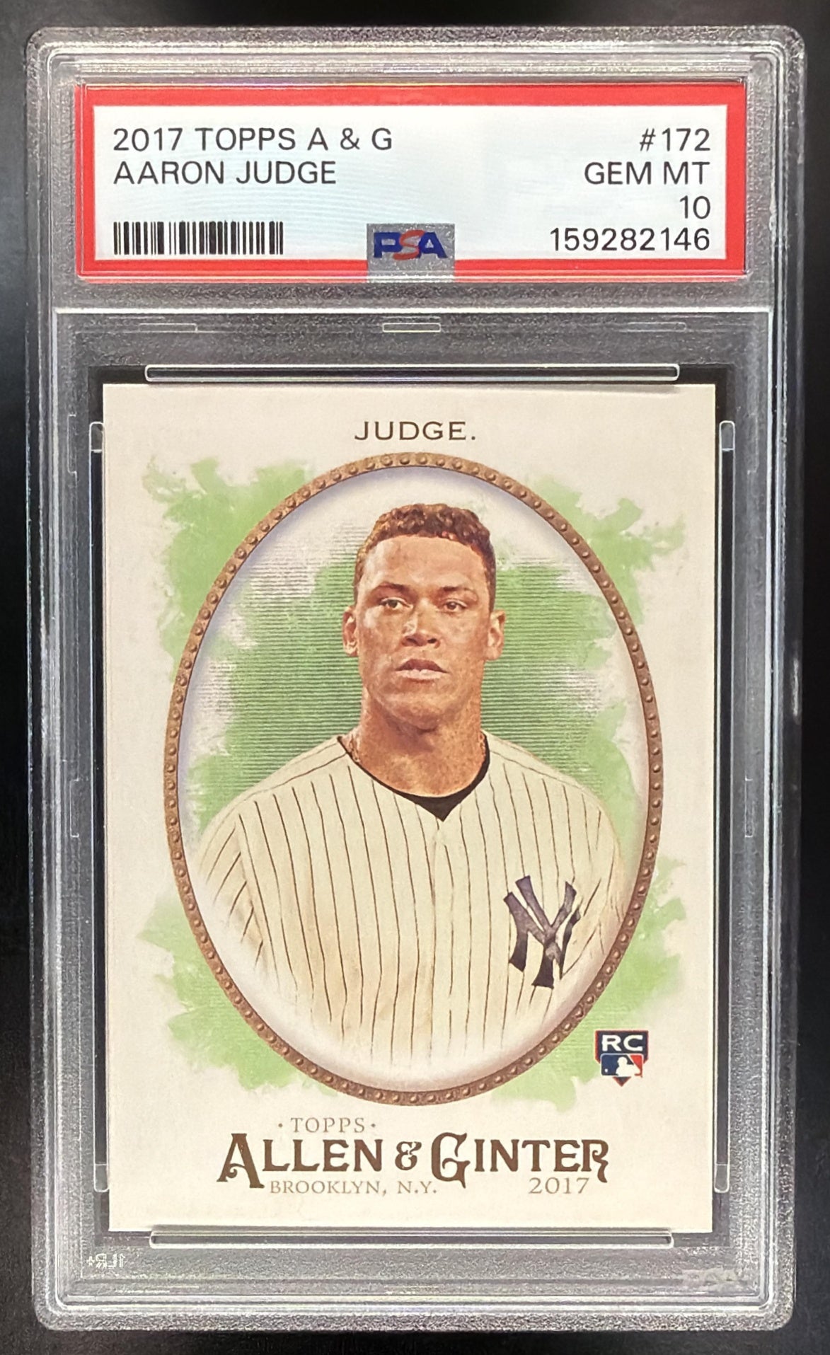 2017 Topps Allen & Ginter X Aaron Judge #172 RC PSA 10