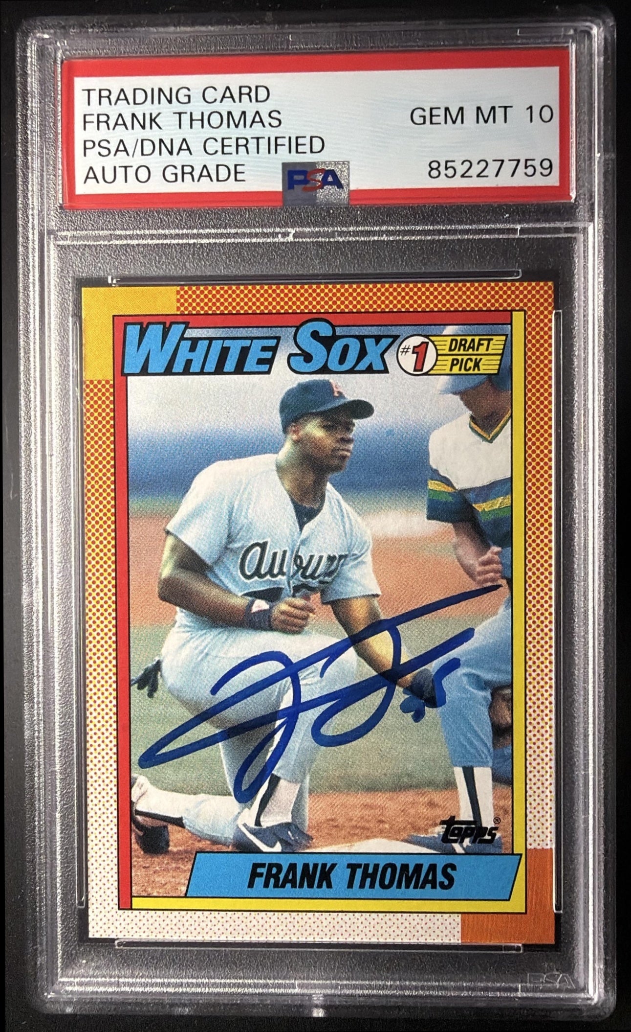 1990 Topps Frank Thomas Rookie Auto IP Auto 10