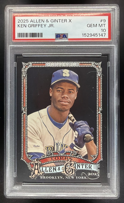 2025 Topps Allen & Ginter X Ken Griffey Jr. #9 PSA 10