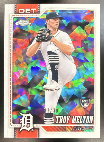 2026 Topps Chrome Sapphire Troy Melton #202 White Refractor 1/30 RC