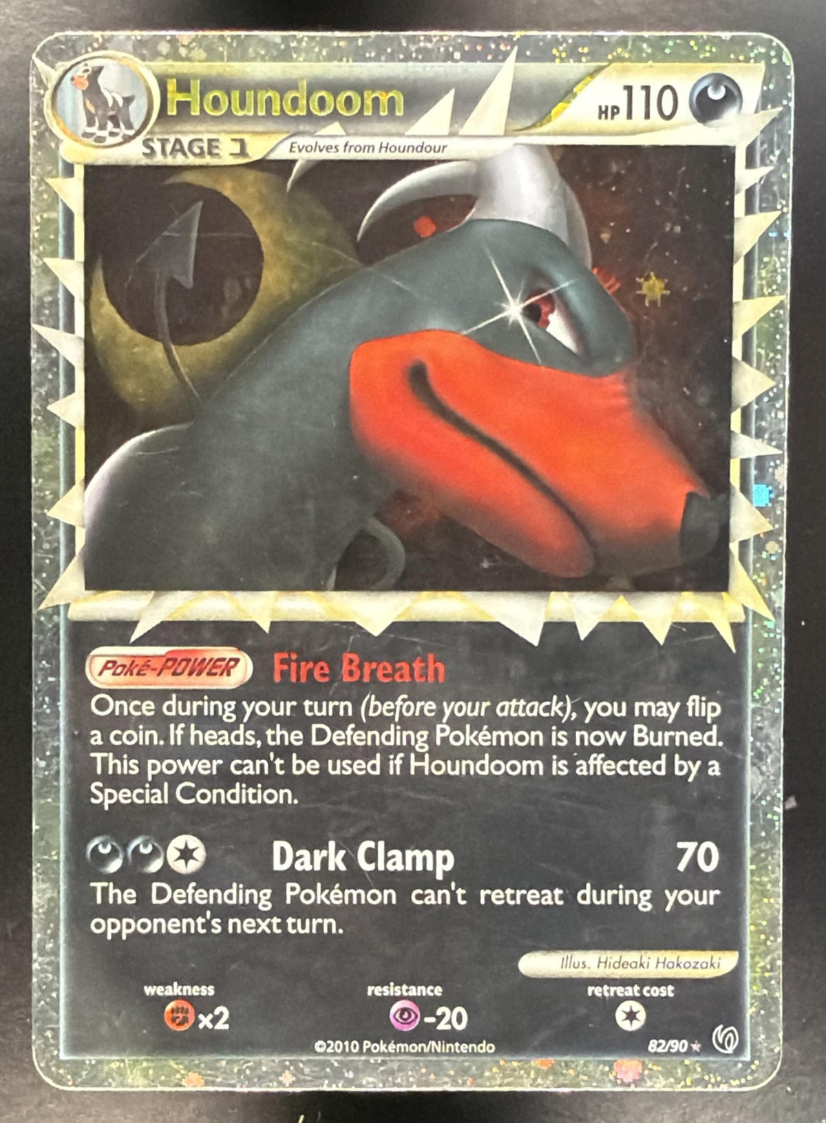 2010 Pokemon Undaunted Houndoom 82/90 HP