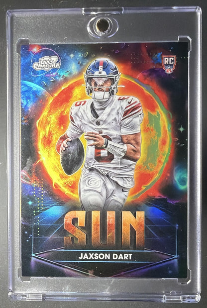 2025 Topps Cosmic Chrome Jaxson Dart #PPSU-JD Planetary Pursuit Sun RC