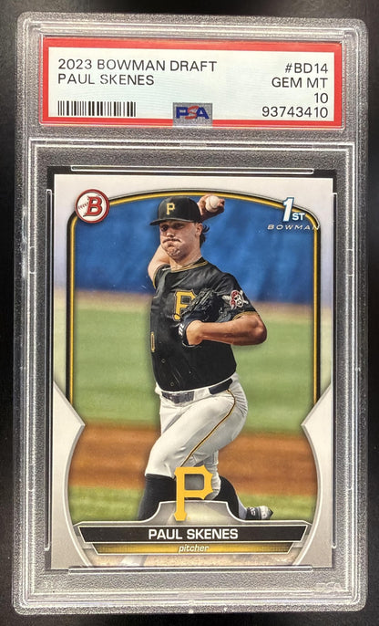 2023 Bowman Draft Paul Skenes #BD-14 1st Prospect PSA 10