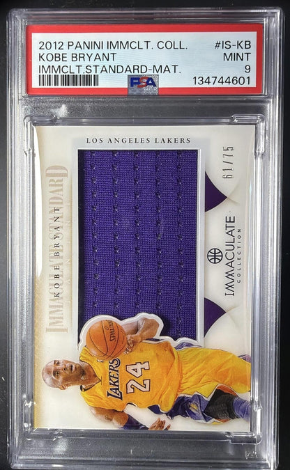 2012-13 Panini Immaculate Collection Kobe Bryant #IS-KB Standard 61/75 PSA 9
