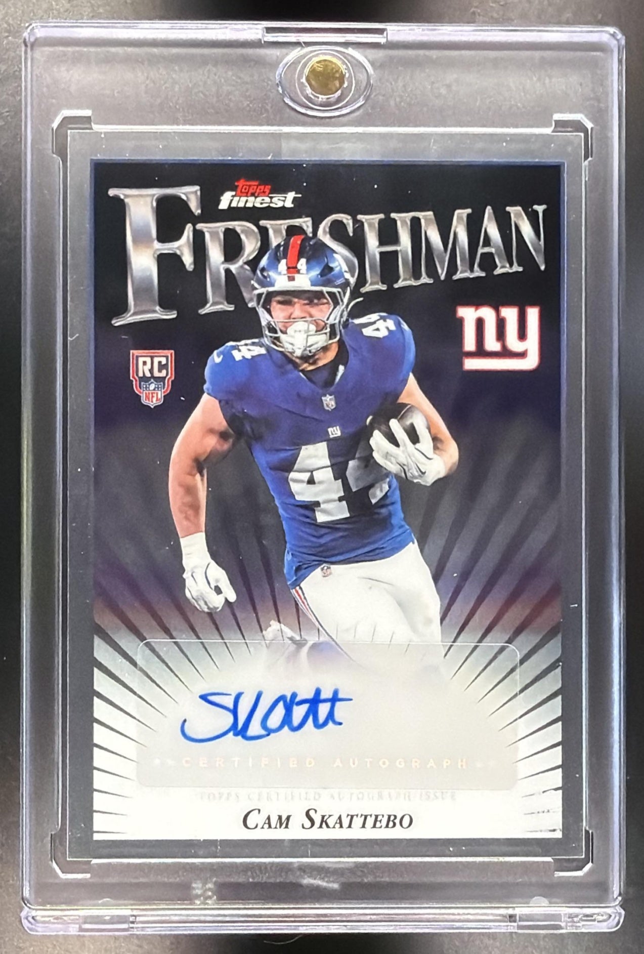 2025 Topps Finest Cam Skattebo #FFA-CS Freshman Auto RC