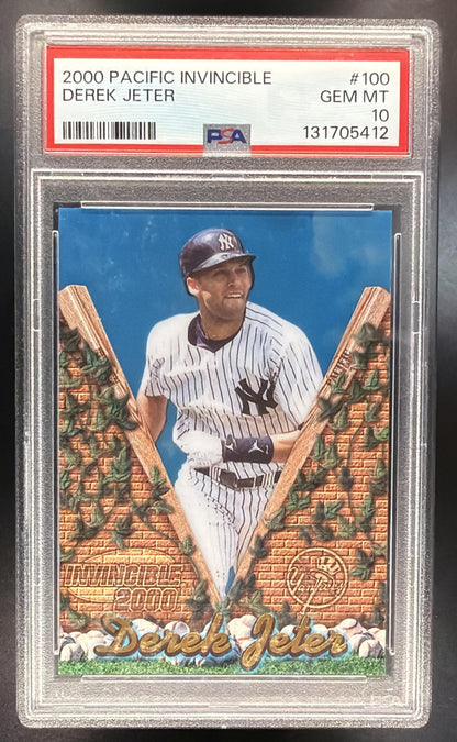 2000 Pacific Invincible Derek Jeter #100 PSA 10