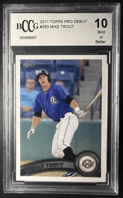 2011 Topps Pro Debut Mike Trout #263 RC BCCG 10