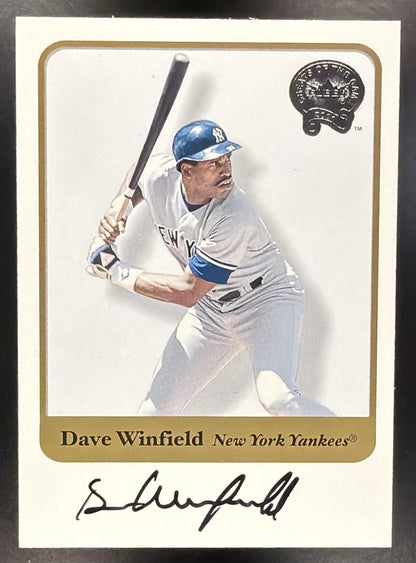 2001 Fleer Greats of the Game Dave Winfield #NNO Auto