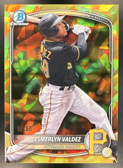 2025 Bowman Sapphire Baseball Esmerlyn Valdez #BDC-110 Gold 18/50