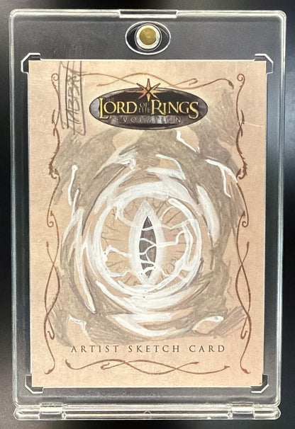2008 Topps Lord Of The Rings Eye of Sauron 1/1 Sketch Card