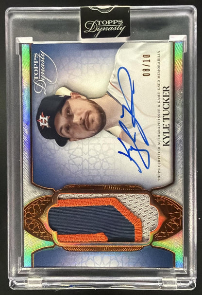 2025 Topps Dynasty Kyle Tucker #DAP-KT2 Auto Patch 8/10 MEM