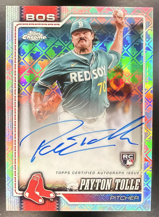 2026 Topps Chrome LogoFractor Payton Tolle #RA-PT logofractor Rookie Auto RC
