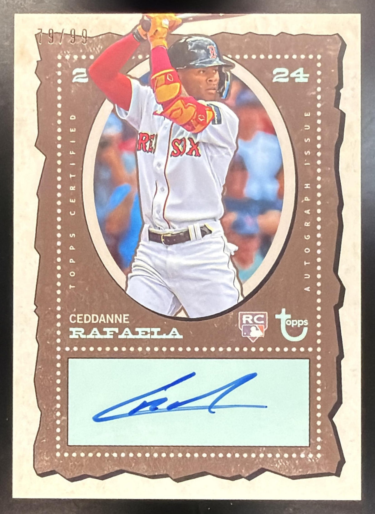 2024 Topps Brooklyn Collection Ceddanne Rafaela #AC-CRA Auto 79/99 RC