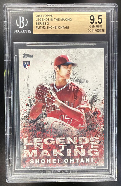 2018 Topps Shohei Ohtani #LITM-2 Legends in the Making Series 2 RC BGS 9.5