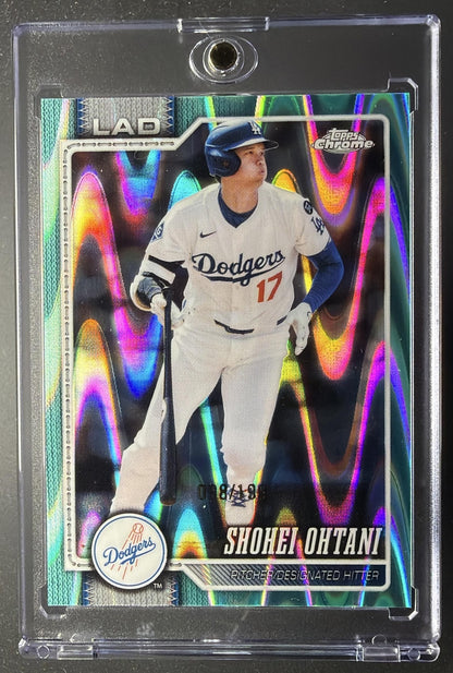 2026 Topps Chrome Shohei Ohtani #1 Aqua Raywave Refractor /199