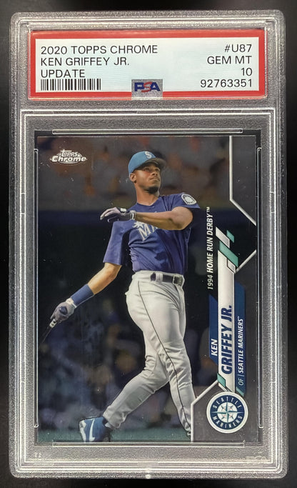 2020 Topps Chrome Update Ken Griffey Jr. #U-87 PSA 10