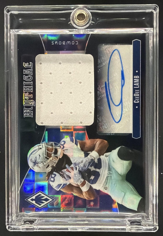 2025 Panini Phoenix CeeDee Lamb #MMA-CLB Auto Black Prizm /99