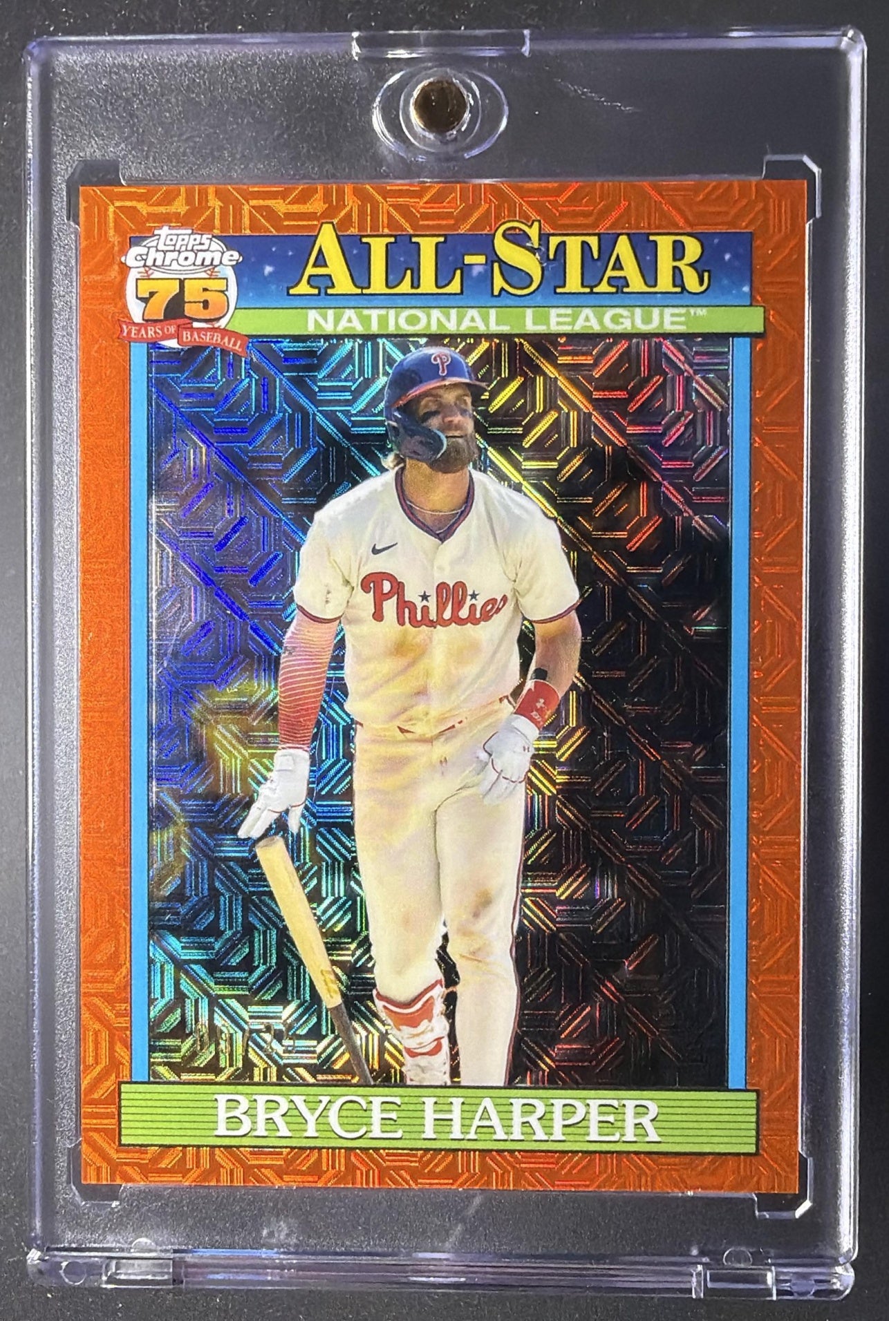 2026 Topps Series 2 Bryce Harper #91ASC-40 1991 Chrome All-Star Silver Pack Mojo Refractor