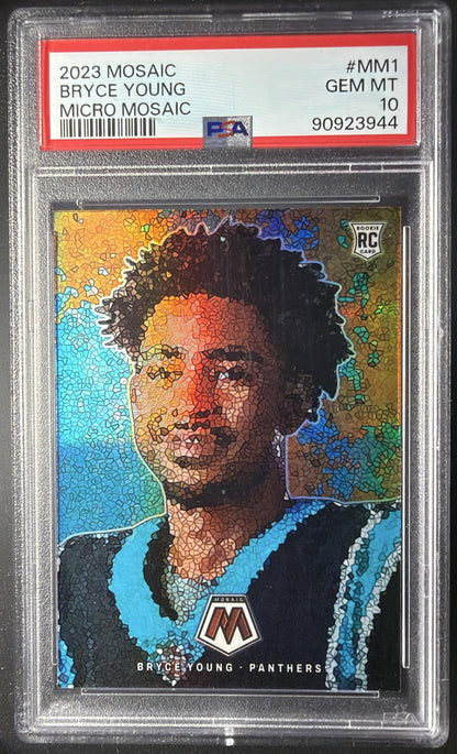 2023 Panini Mosaic Bryce Young #MM-1 Micro Mosaic RC PSA 10