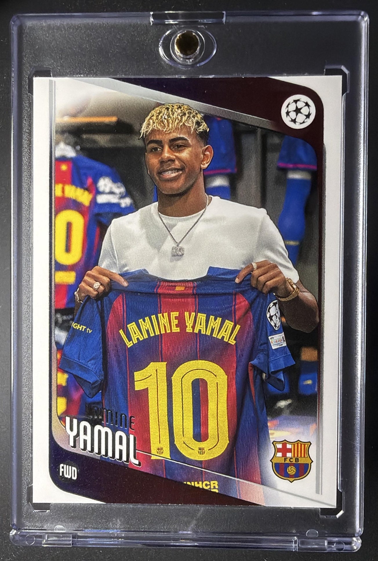 2025-26 Topps UEFA Club Lamine Yamal SSP Image Variation