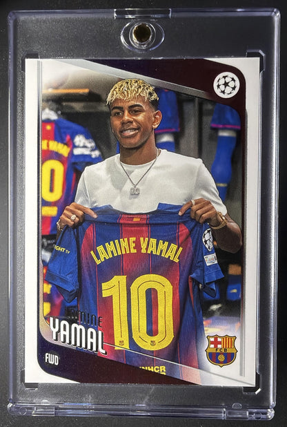 2025-26 Topps UEFA Club Lamine Yamal SSP Image Variation