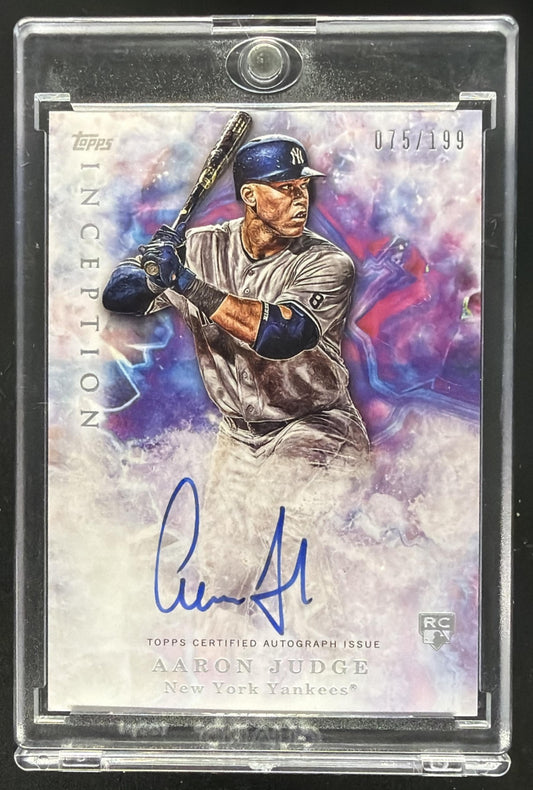 2017 Topps Inception Aaron Judge #112 75/299 Auto RC
