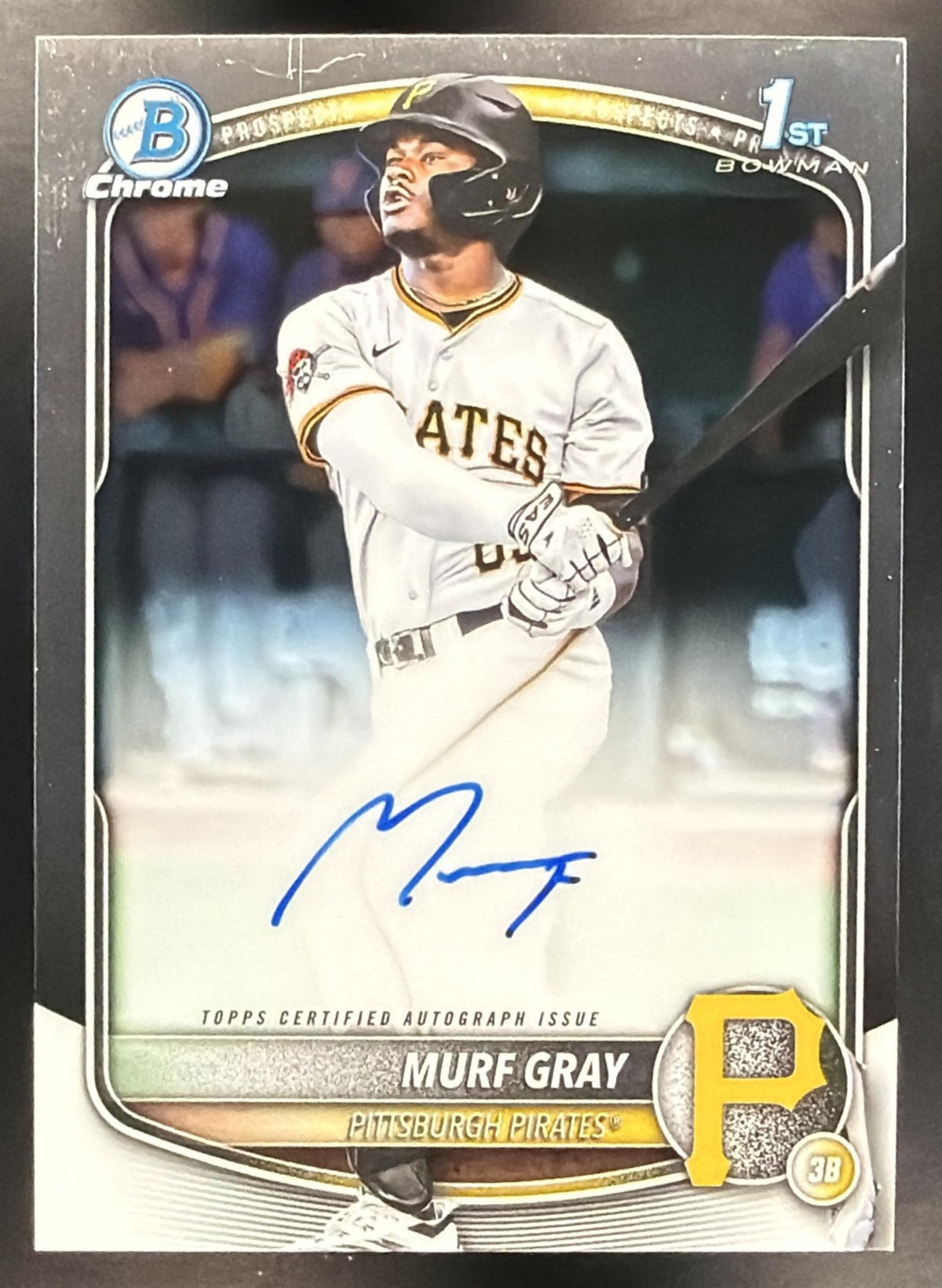 2025 Bowman Chrome Baseball Murf Gray #CPA-MG 1st Auto