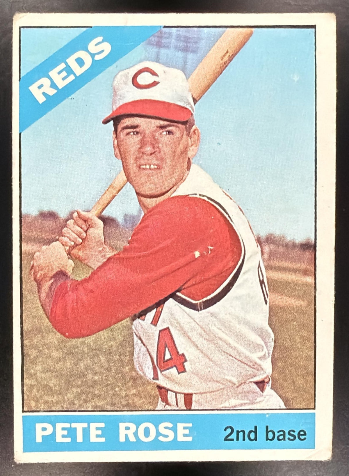 1966 Topps Pete Rose #30 Crease