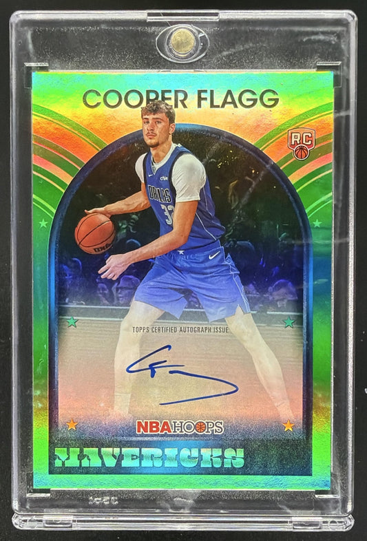 2025-26 Topps Hoops Cooper Flagg #89S-CF 1989 Signatures Green RC Auto