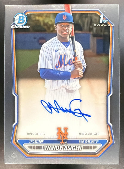 2026 Bowman Chrome Wandy Asigen #CPA-WA Auto 1st Prospect Mets