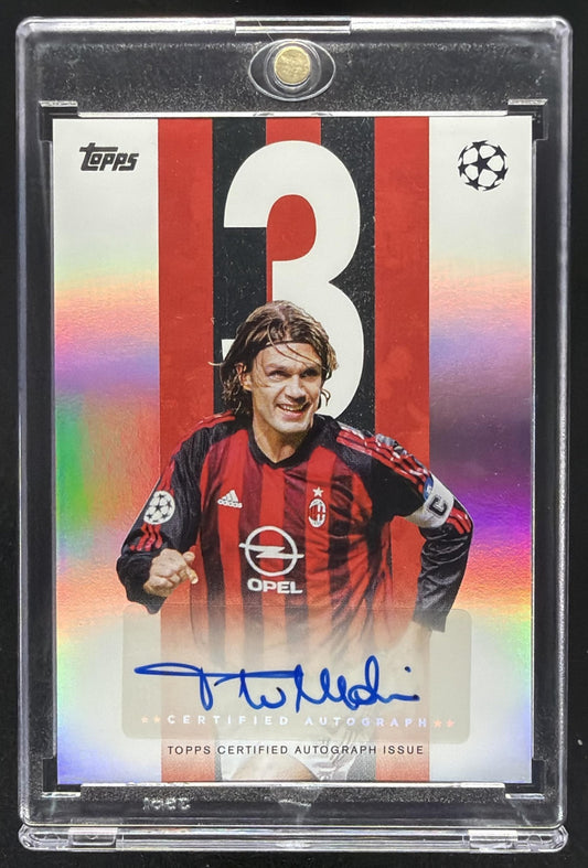 2025 Topps UEFA Club Competitions Paolo Maldini #BBA-PM Auto