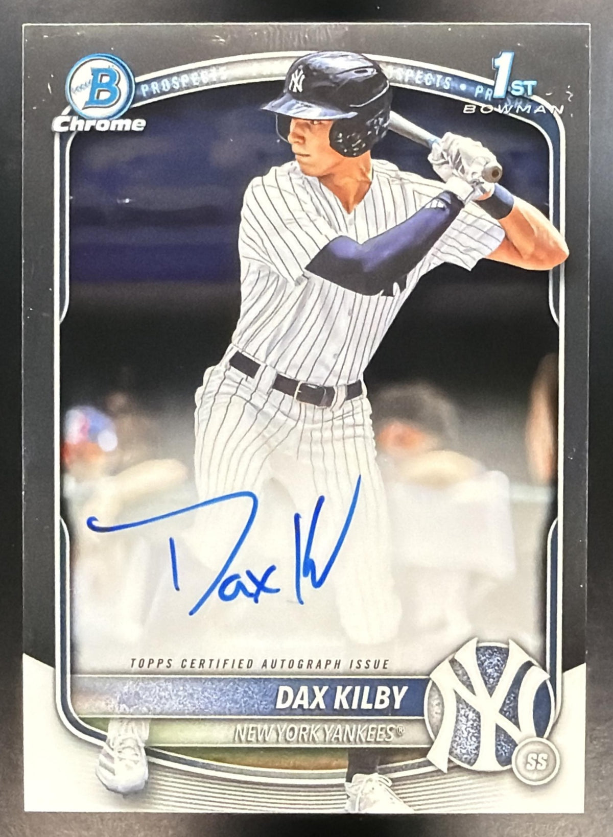 2025 Bowman Draft Baseball Dax Kilby #CPA-DK Chrome Auto 1st