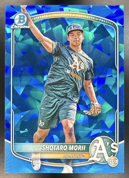 2025 Bowman Chrome Sapphire Shotaro Morii #BCP-170 Image Variation 1st Prospect