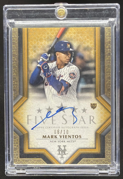 2023 Topps Five Star Mark Vientos #FSA-MV Gold 6/10 Auto