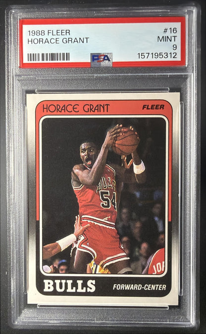 1988-89 Fleer Horace Grant #16 RC PSA 9