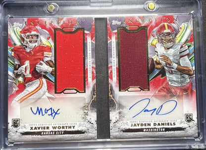 2024 Topps Inception Jayden Daniels #ARBC-JD Genesis Book Red 12/20 RC Auto