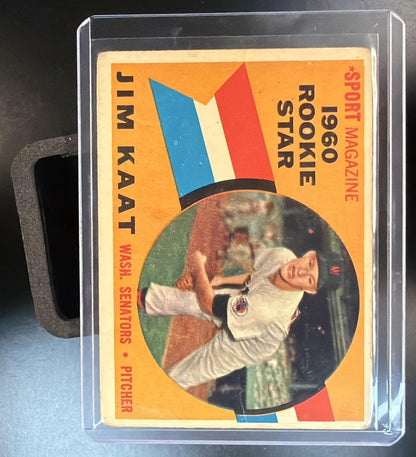 1960 Topps Jim Kaat #136 RC Washington