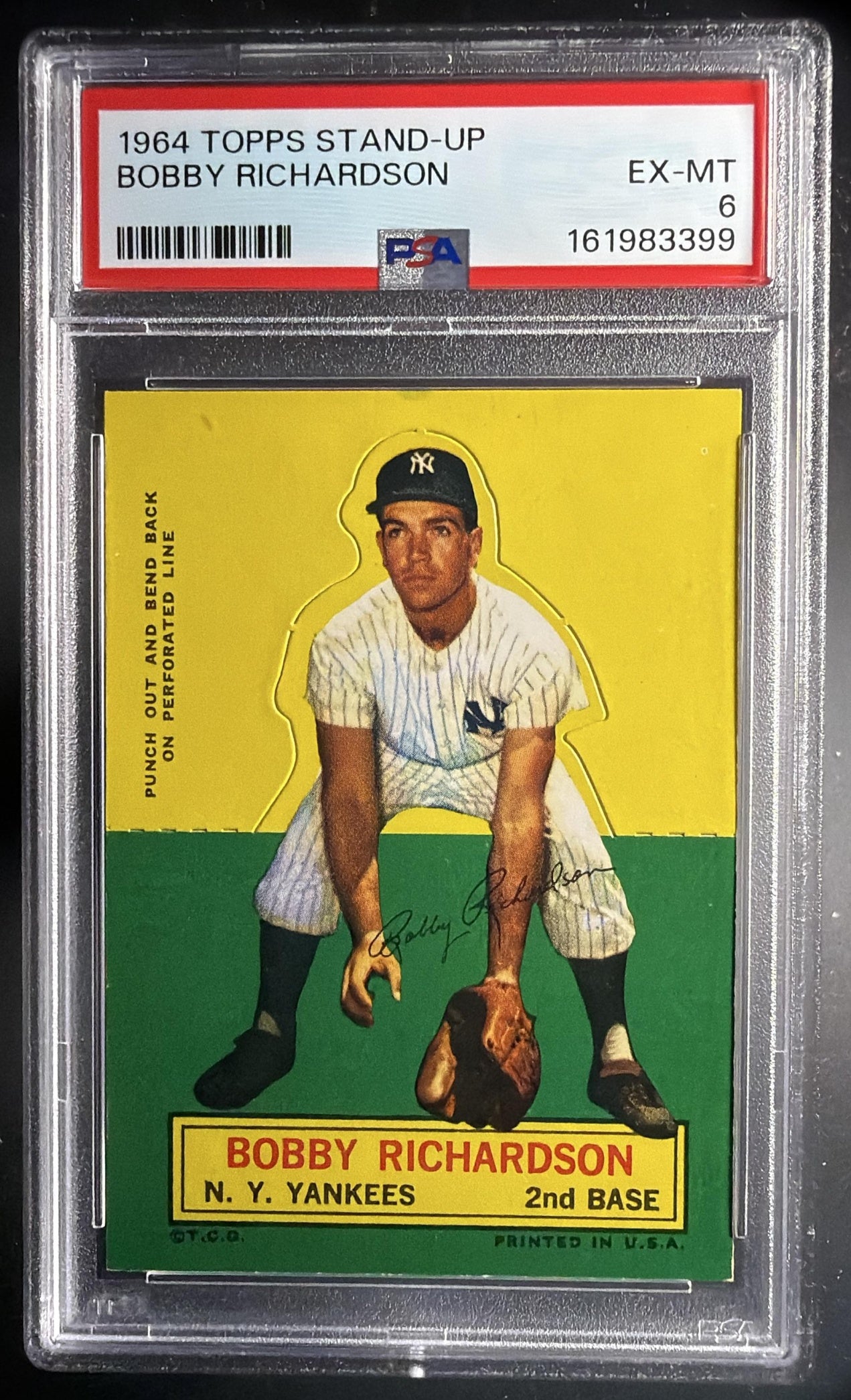 1964 Topps Bobby Richardson Stand-Up #190 PSA 6