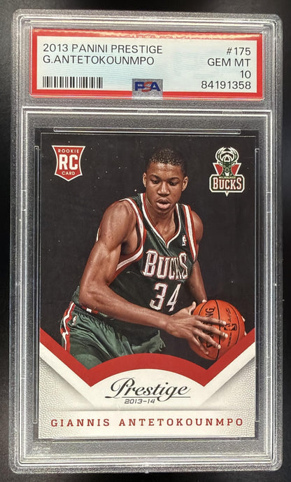 2013-14 Panini Prestige Giannis Antetokounmpo #175 RC PSA 10