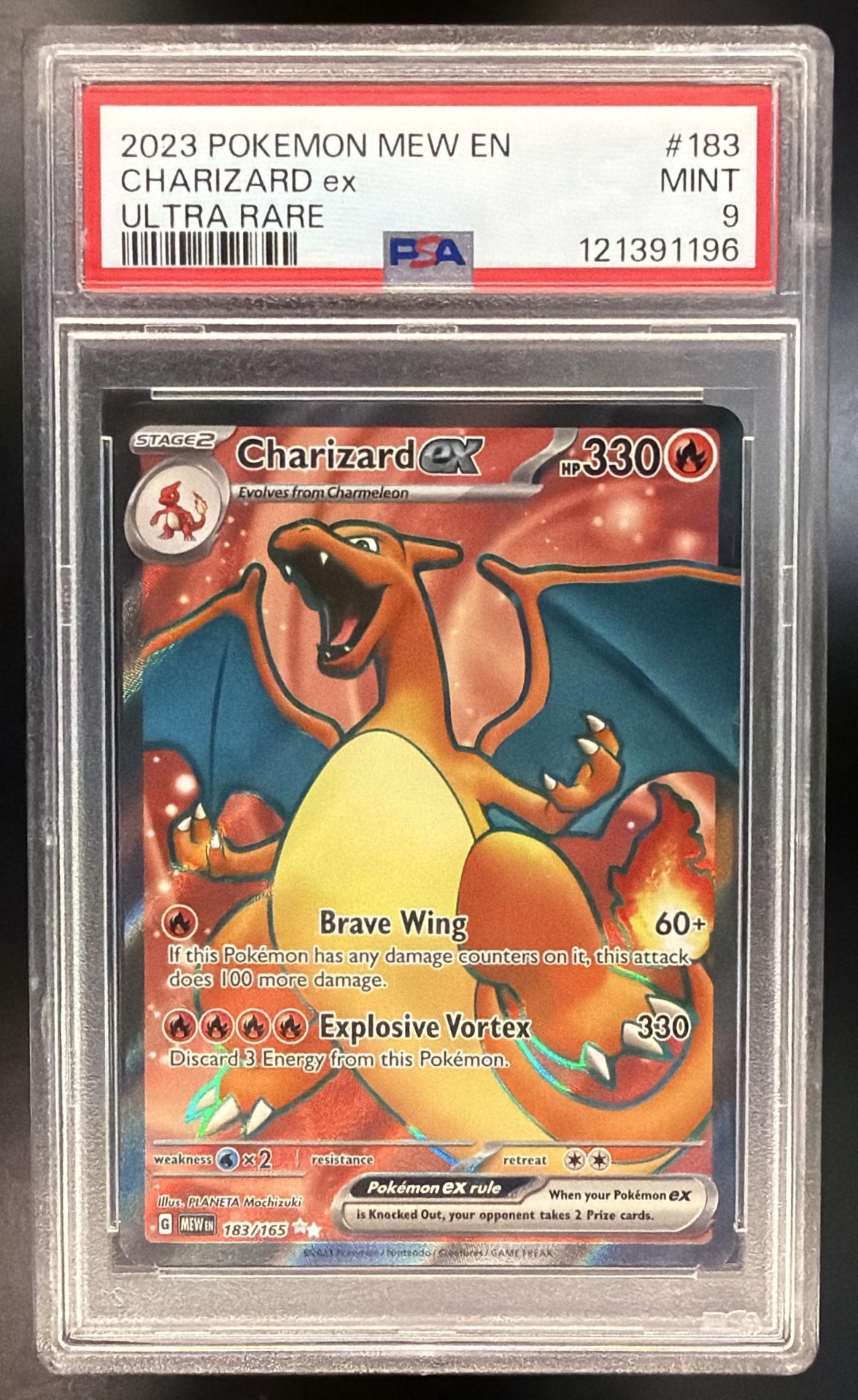 2023 Pokemon 151 Charizard ex 183/165 PSA 9