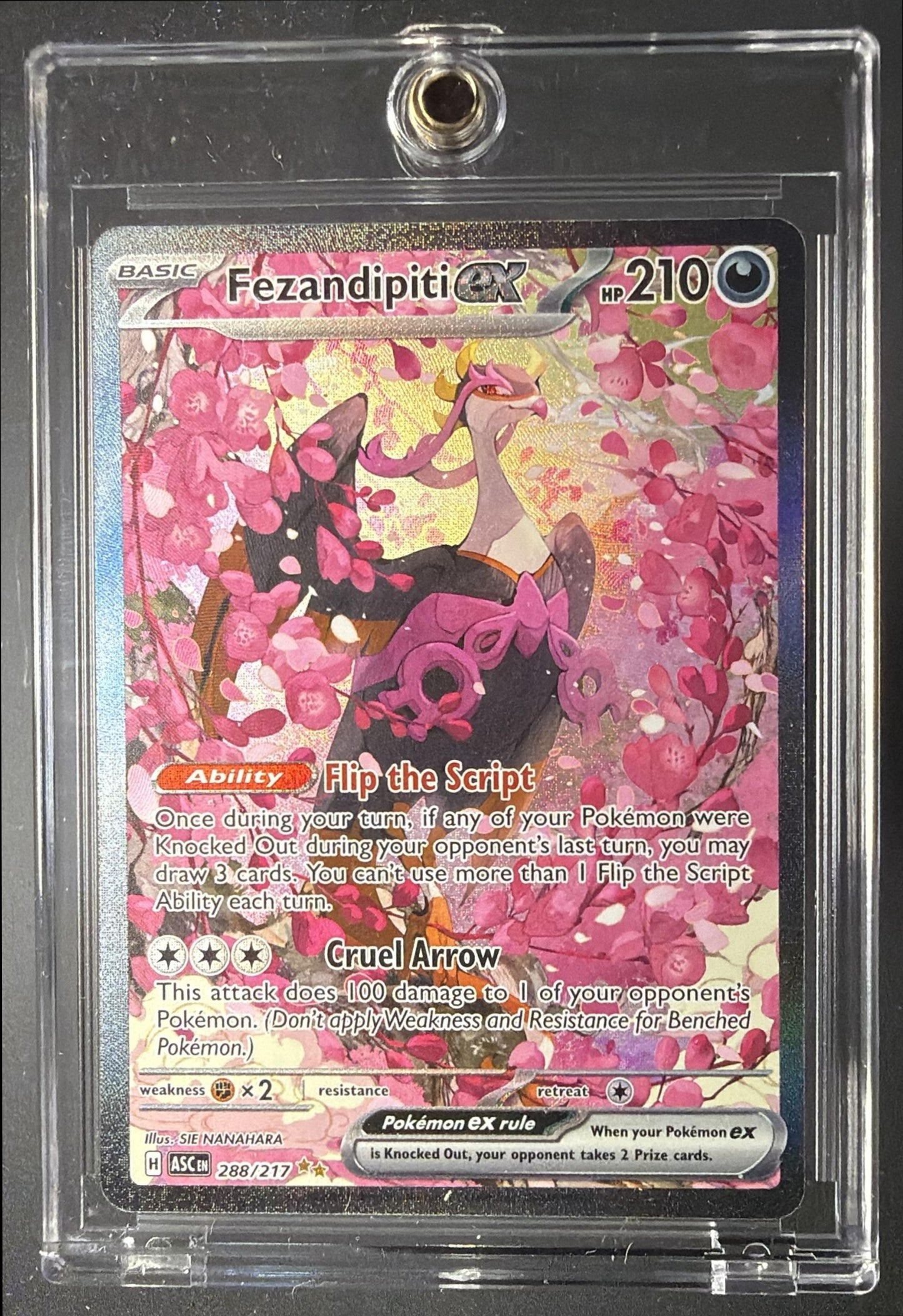 2026 Pokemon Ascended Heroes Fezandipiti ex #288/217 Special Illustration Rare