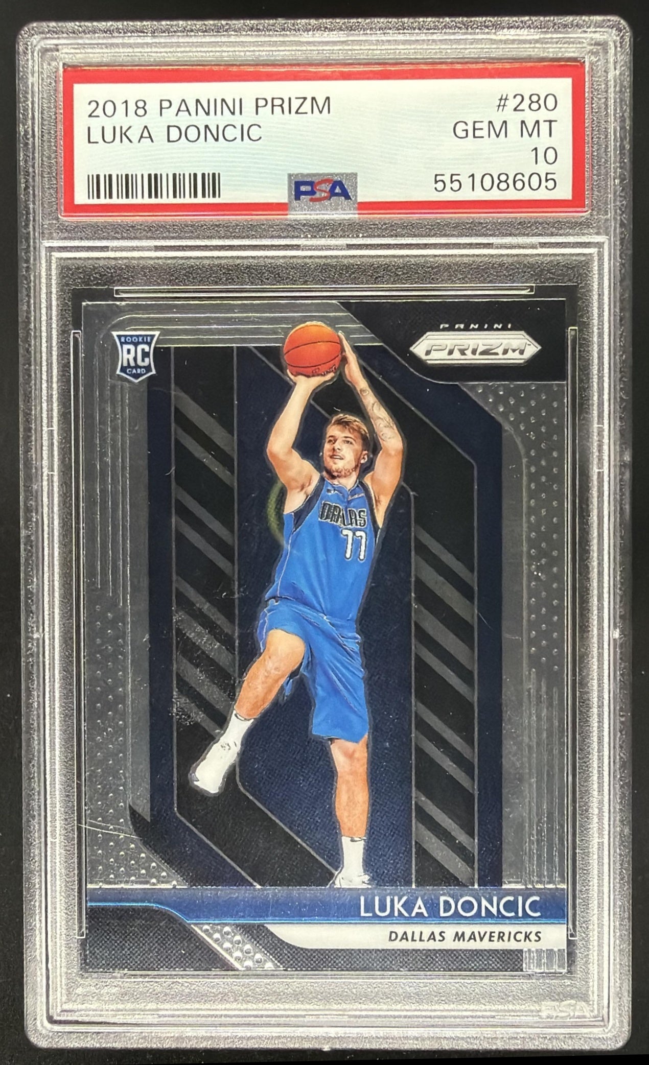 2018-19 Panini Prizm Luka Doncic #280 RC Rookie PSA 10