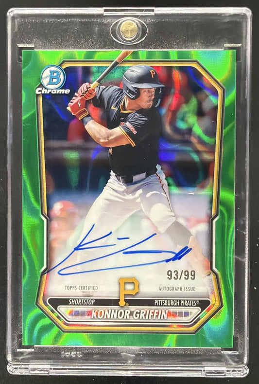 2026 Bowman Konnor Griffin #CPA-KG Chrome Auto Green Lava Refractor /99