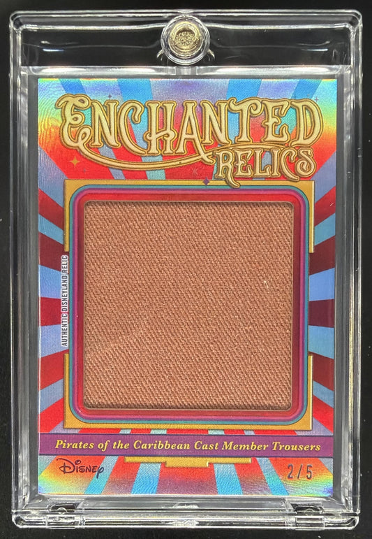 2025 Topps Disneyland Pirates of the Caribbean Cast Member Trousers #ER-PTCT Foil /5